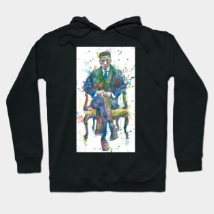 YUKIO MISHIMA - watercolor portrait. 2 Hoodie